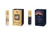 DNA Lifestyle BILLIONAIRE + EWAAN - DUBAI SERIES 6ml Attar Roll-on Concentrated Perfume - Pack of 2 Floral Attar  (Leather, Amber)